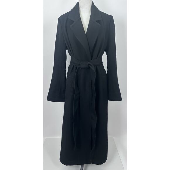 A.L.C. Jackets & Blazers - ⭐️ A.L.C. Wool Long Classic Unlined Black Coat w/Belt Size 2 $895